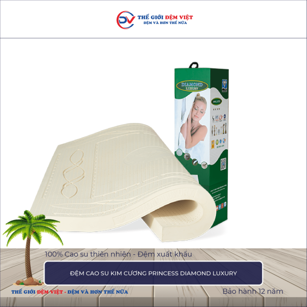 Đệm cao su Kim Cương Princess Diamond Luxury